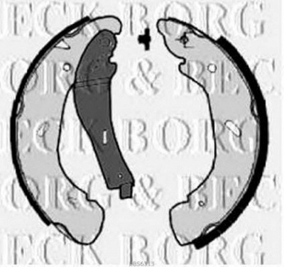 BORG & BECK bbs6313 -  Комплект тормозных колодок